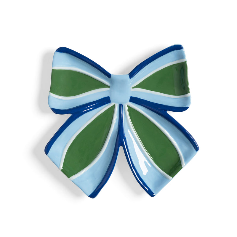 &klevering - Ribbon Dekoschale | blue/green