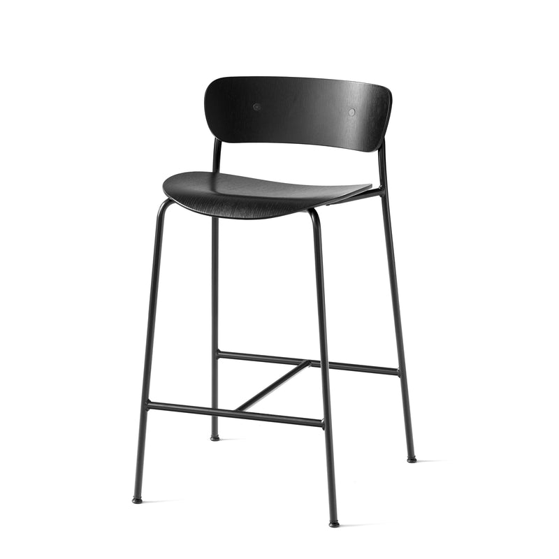 &Tradition - Pavilion Barhocker | Eiche Schwarz / H 85 cm