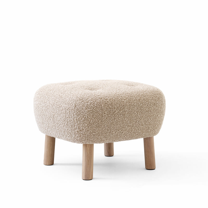 &Tradition - Pouf ATD1 für Little Petra Sessel | Karakorum 003 / Eiche weiß pigmentiert