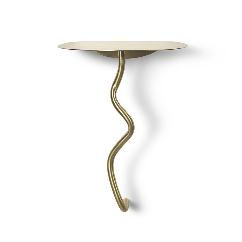 Ferm Living - Curvature Wandtisch | Messing