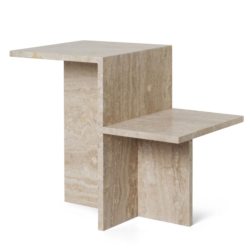 Ferm Living - Distinct Beistelltisch | Travertin-Stein