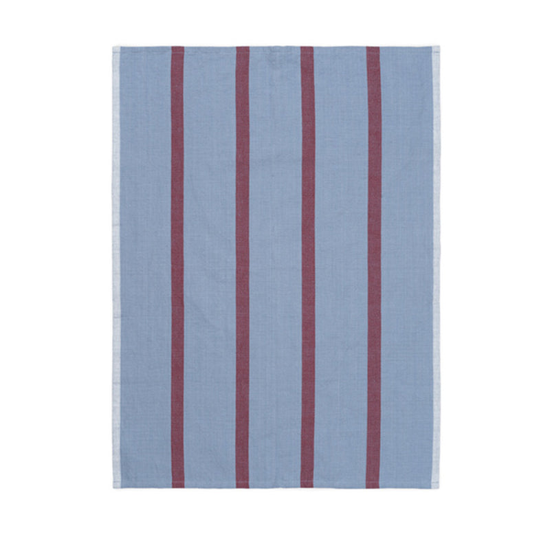 Ferm Living - Hale Geschirrtuch | blau-burgund