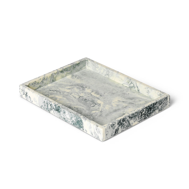 Ferm Living - Mist Tablett | 15 x 20 cm / emerald off white