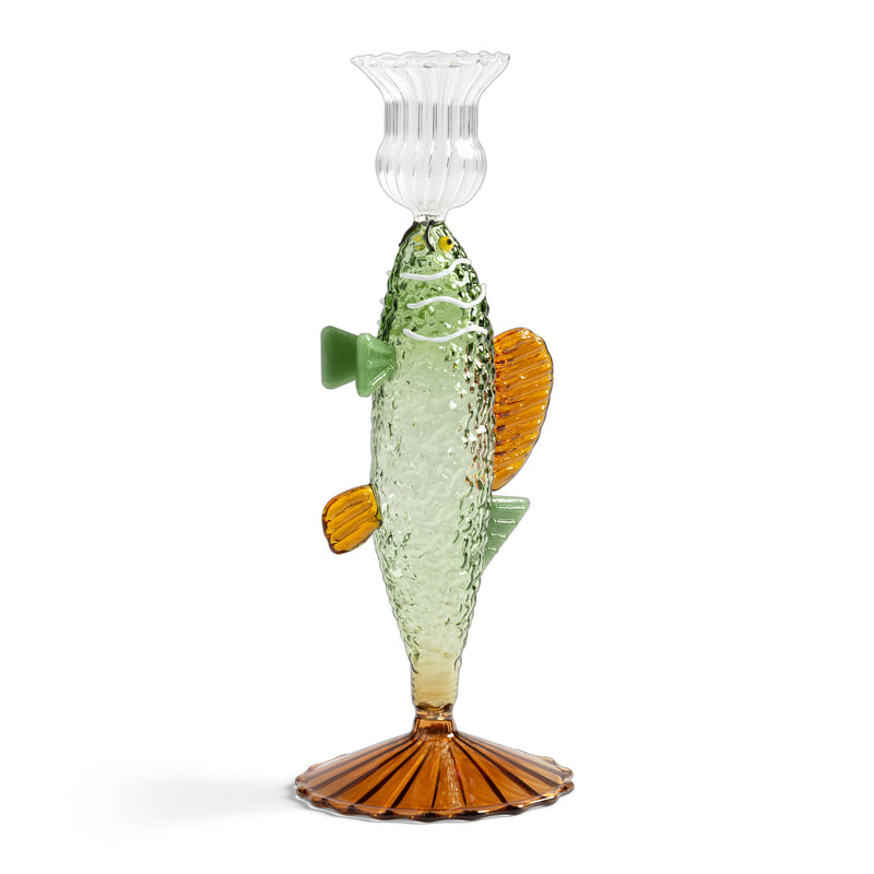 &klevering - Fish Kerzenhalter | grün