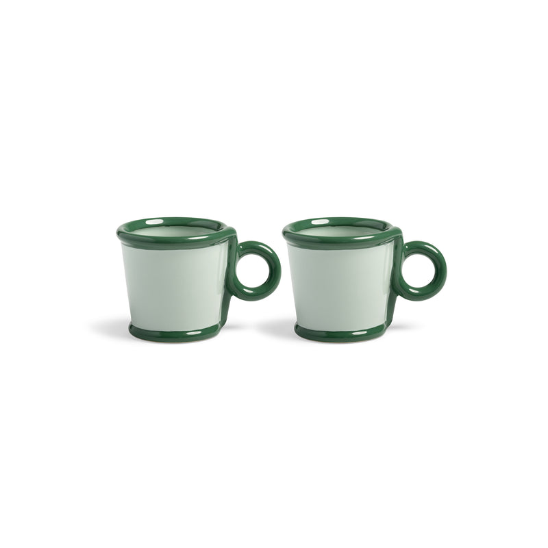 &klevering - Loop Becher mit Henkel 100 ml | gelb