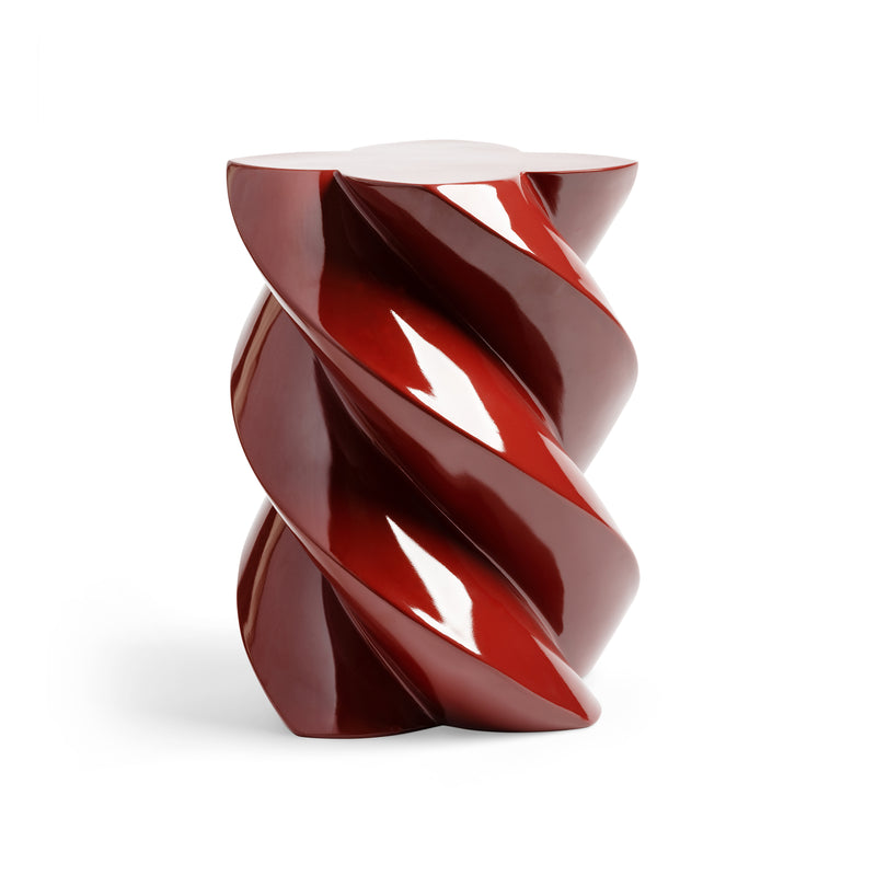 &klevering - Marshmallow Beistelltisch | 39,5 x Ø 29 cm / burgundy