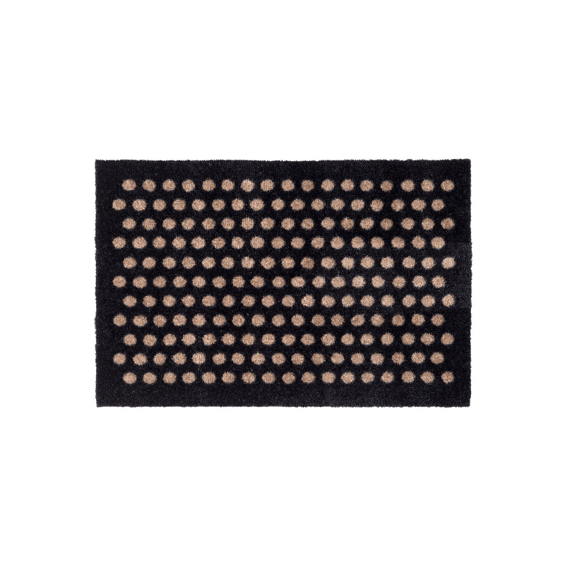 tica copenhagen - Dot Fußmatte | 40 x 60 cm / sand/schwarz