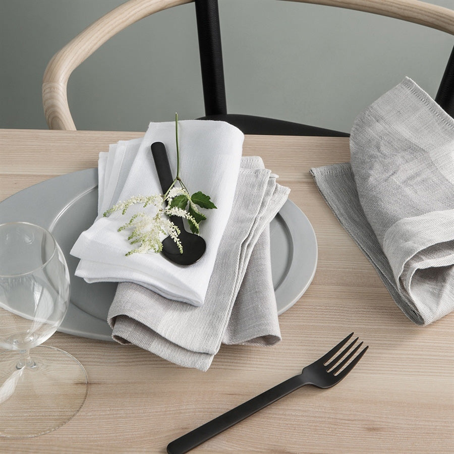 Plain stoffen servetten van Georg Jensen Damask