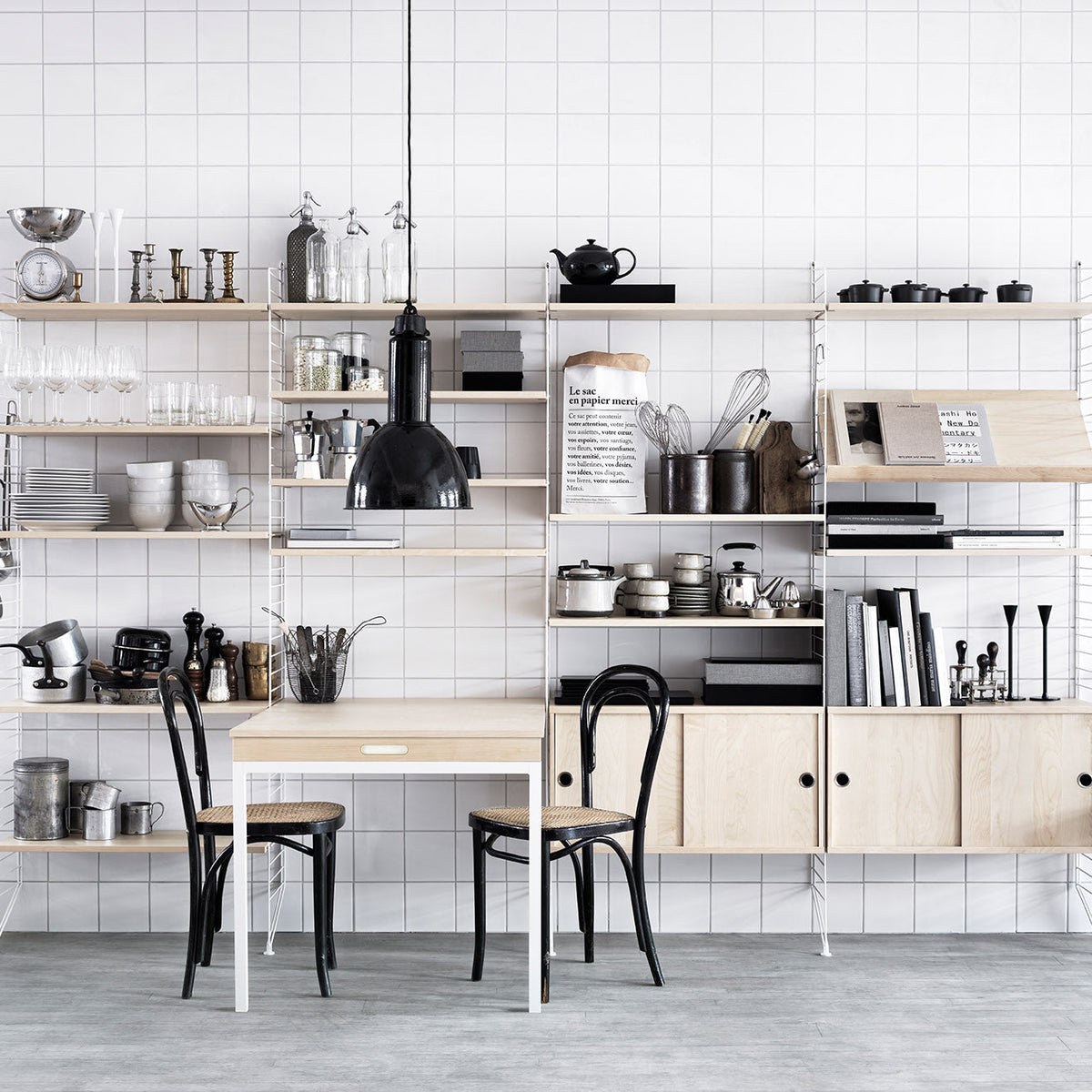 Rekkensysteem van String in de keuken