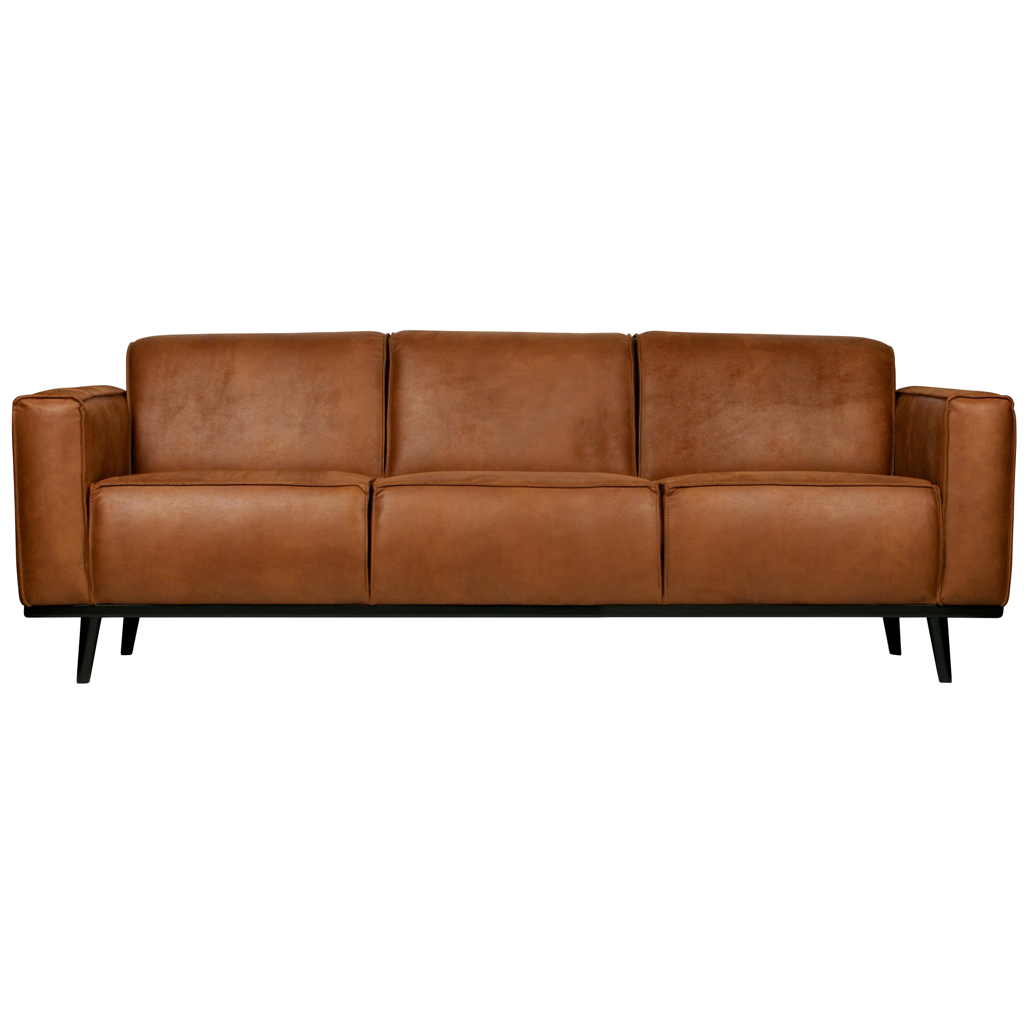 WOOOD - Statement Sofa | Ecoleder cognac