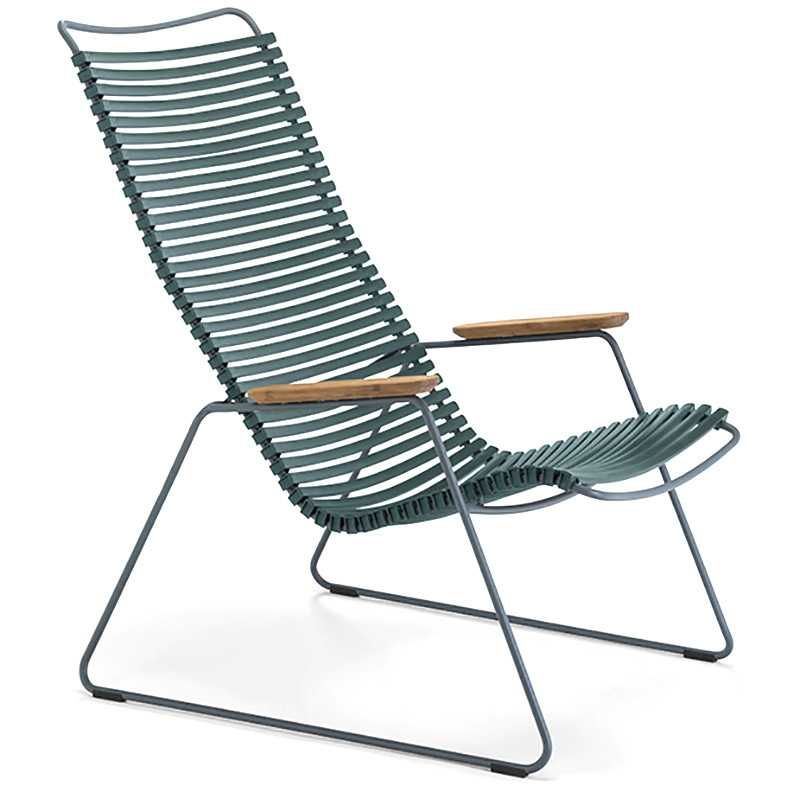 HOUE - CLICK Outdoor Lounge Chair | dunkelgrün