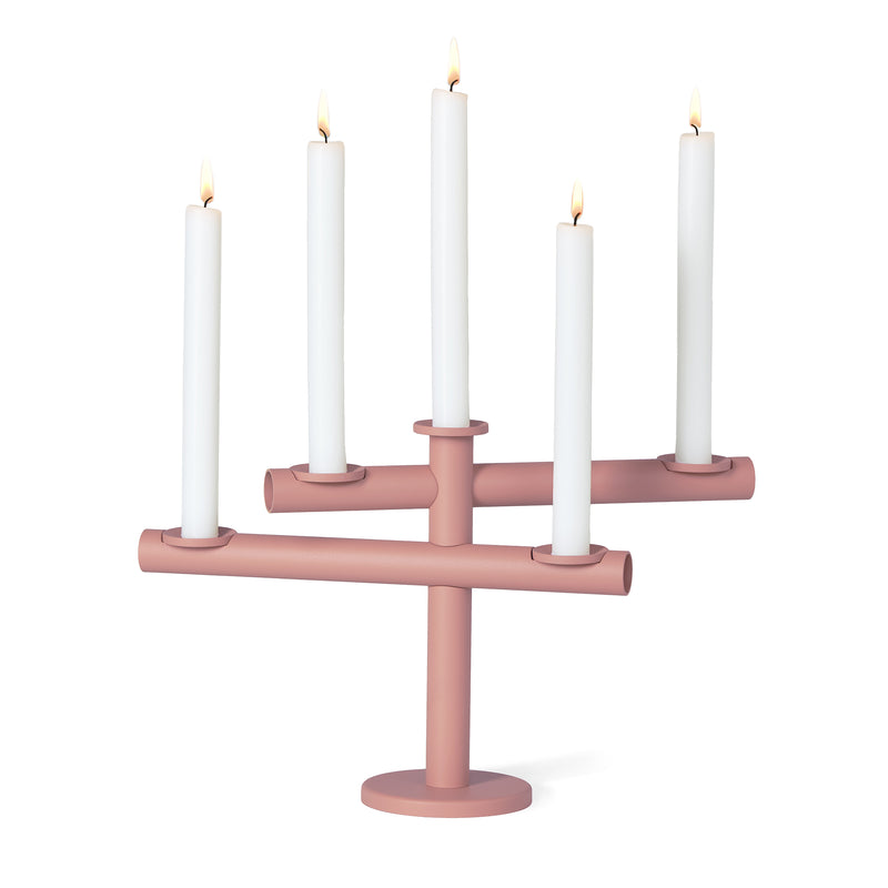 Frederik Roijé - Light my Fire Kerzenständer  | rosa