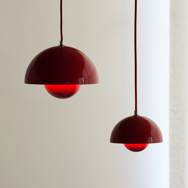 &amp;Tradition - FlowerPot Pendelleuchte VP1 (farbig) | zinnoberrot