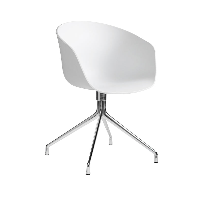 HAY - About A Chair AAC 20 | white 2.0 / Aluminium poliert