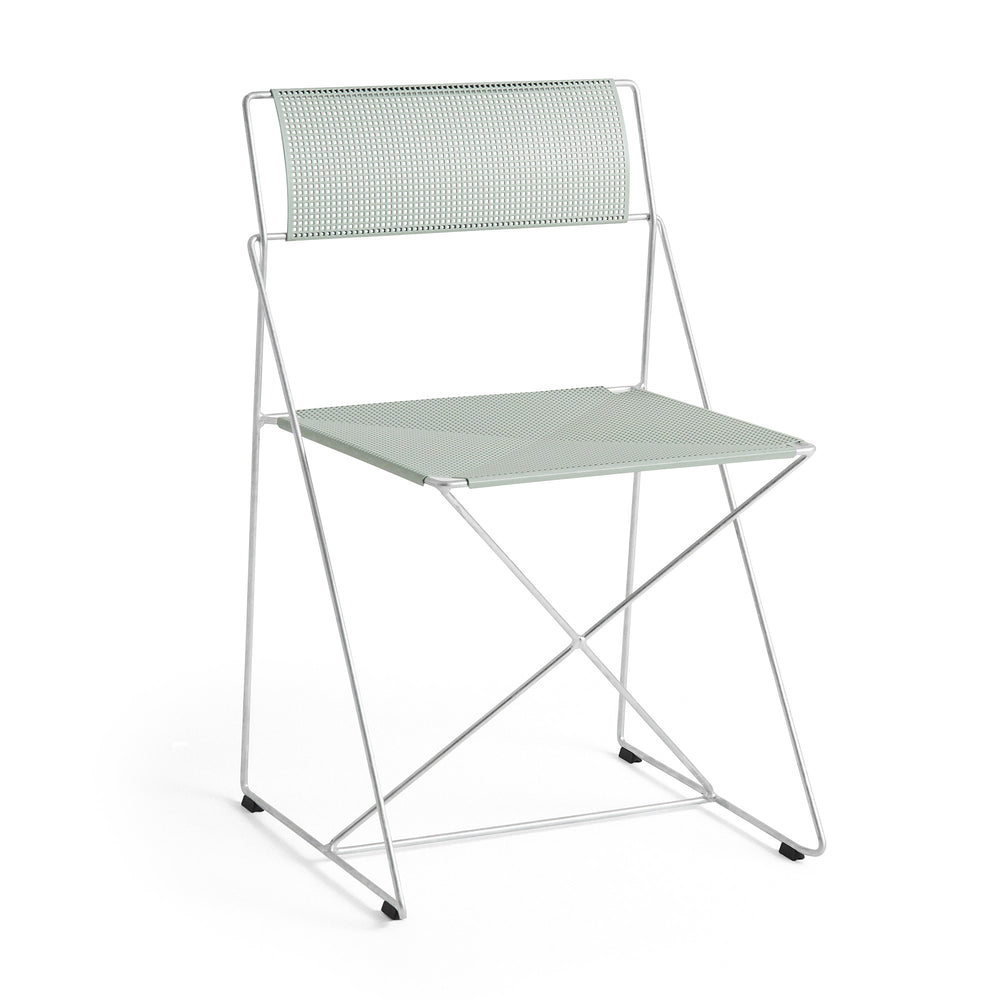 HAY - X-Line Stuhl Outdoor | pale linden / feuerverzinkt