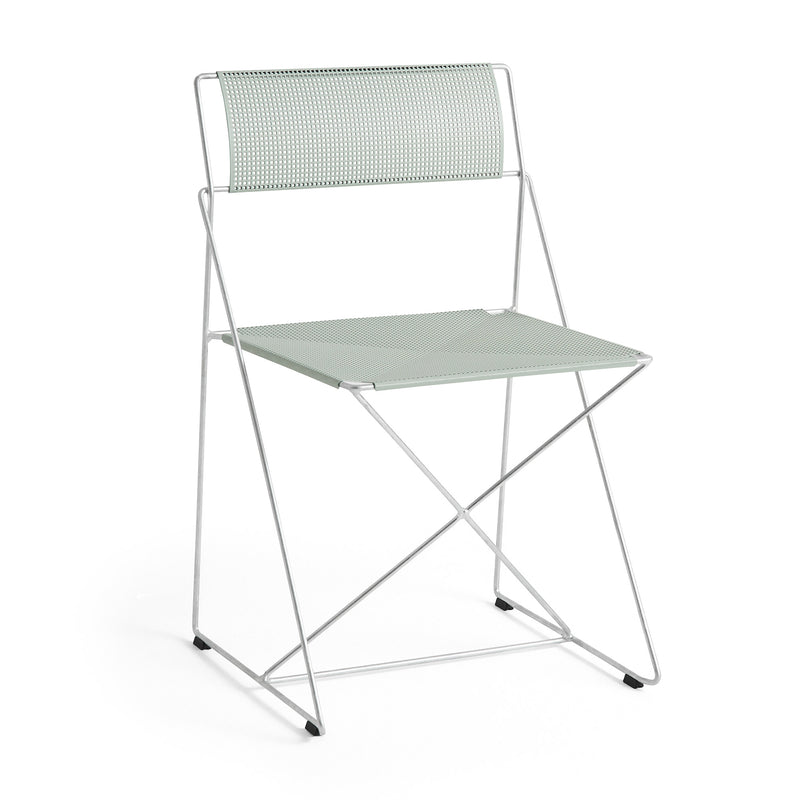 HAY - X-Line Stuhl Outdoor | pale linden / feuerverzinkt