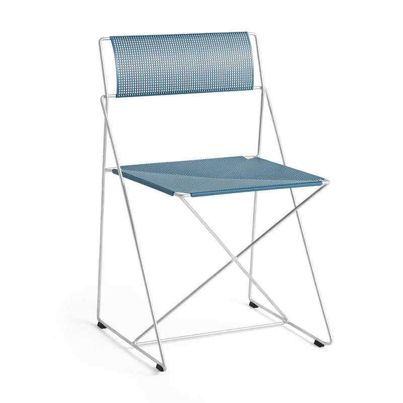 HAY - X-Line Stuhl Outdoor | powder blue / feuerverzinkt