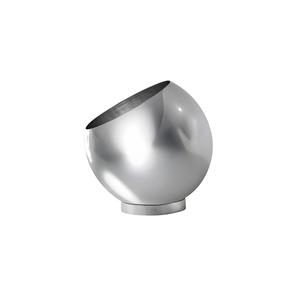 AYTM - Globe Blumentopf | Ø 17 x H 15,4 cm / silber/silber