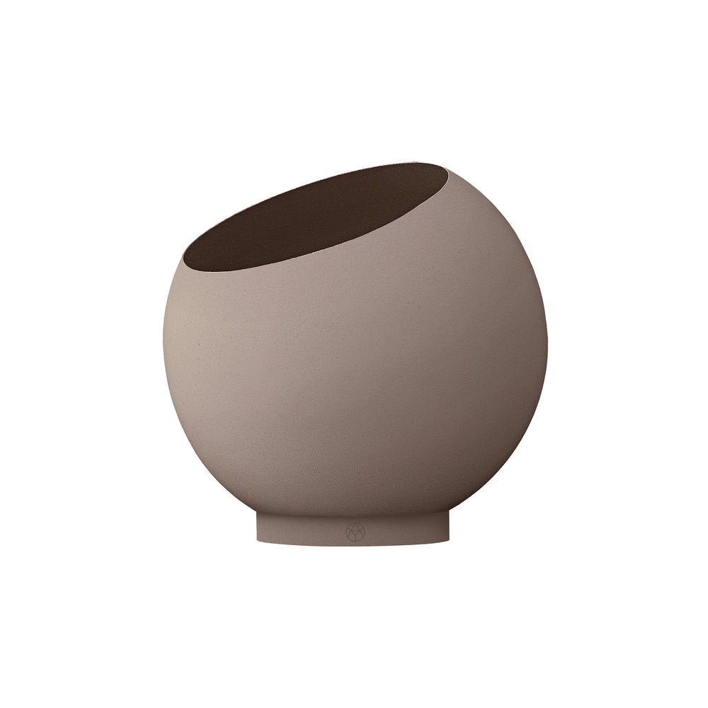 AYTM - Globe Blumentopf | Ø 30 x H 26,6 cm / taupe/taupe