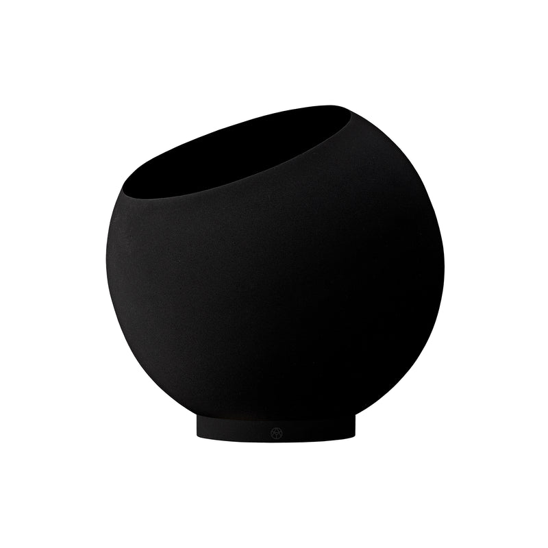 AYTM - Globe Blumentopf | Ø 37 x H 32,2 cm / schwarz/schwarz