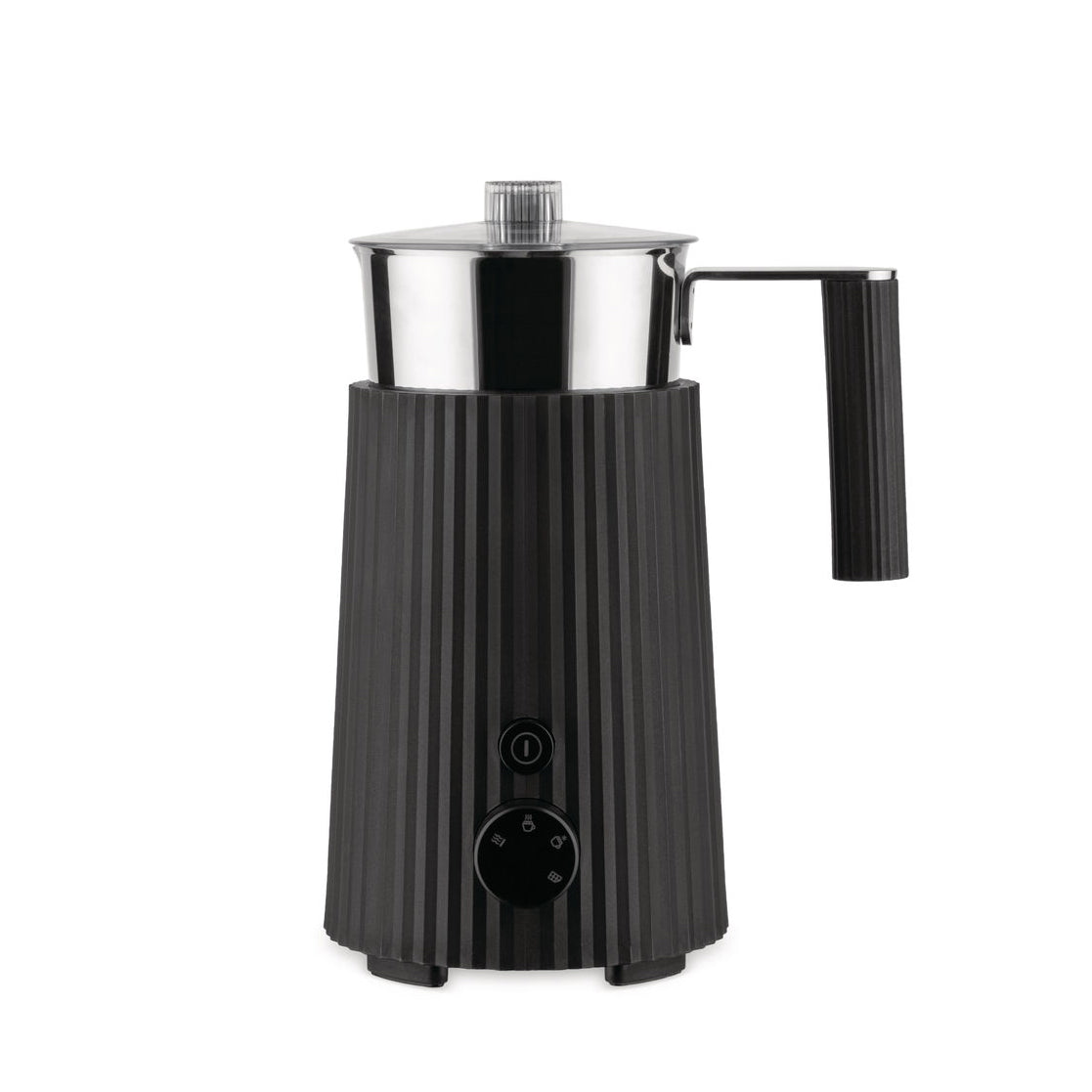 Alessi - Plissé Milchaufschäumer | schwarz
