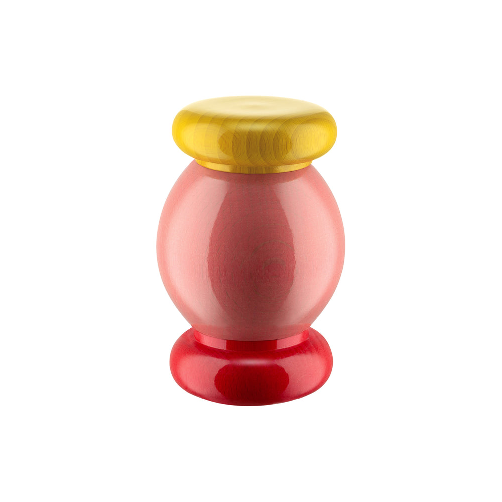 Alessi - Twergi Salz-/Pfeffer- und Gewürzmühle ES18 | rosa/rot/gelb