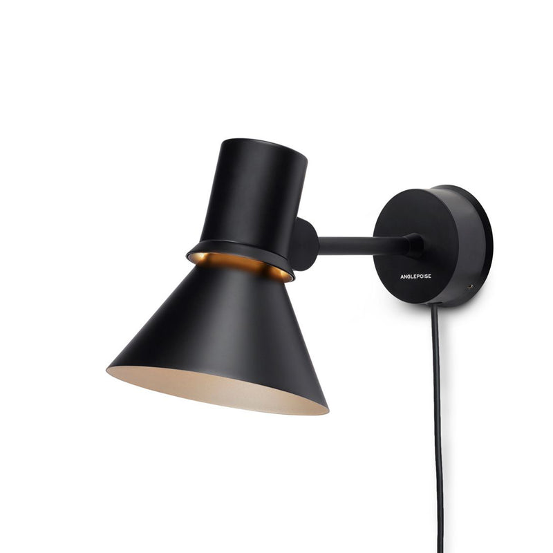 Anglepoise - Type 80 Wandleuchte | cable+plug / schwarz matt
