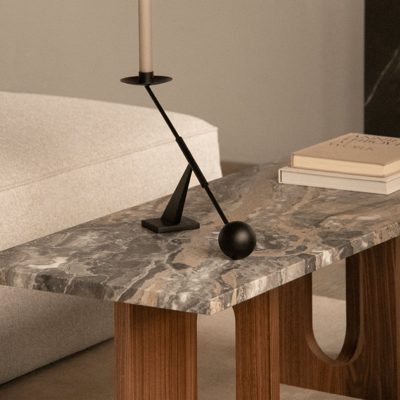 Audo - Androgyne Couchtisch | Grey Galaxy / Walnuss