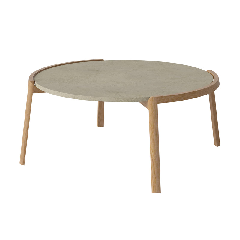 Bolia - Mix Coffee Table | Travertin sand / Ø 94 cm