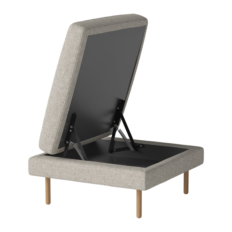 Bolia - Scandinavia Pouf | Nantes sand / mit Aufbewahrung / 70 x 70 cm