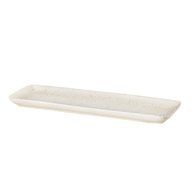 Broste Copenhagen - Nordic Vanilla Servierplatte | rechteckig / 35 x 12,5 cm