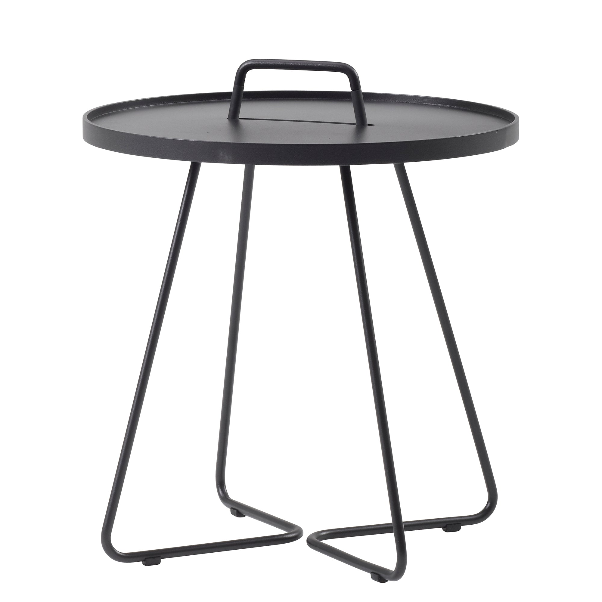 Cane-line - On-the-move Beistelltisch Outdoor | Ø 52 cm / schwarz