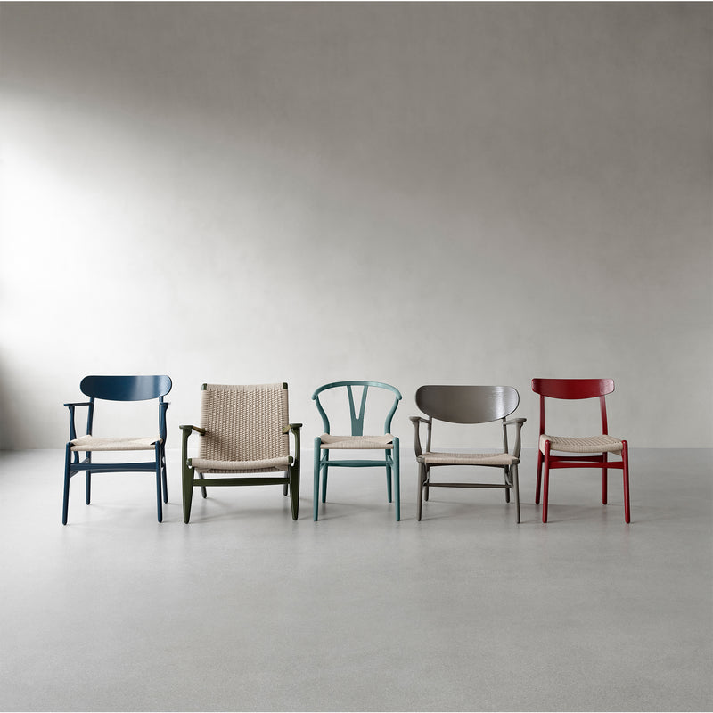 Carl Hansen - CH24 Wishbone Chair, schwarzes Geflecht