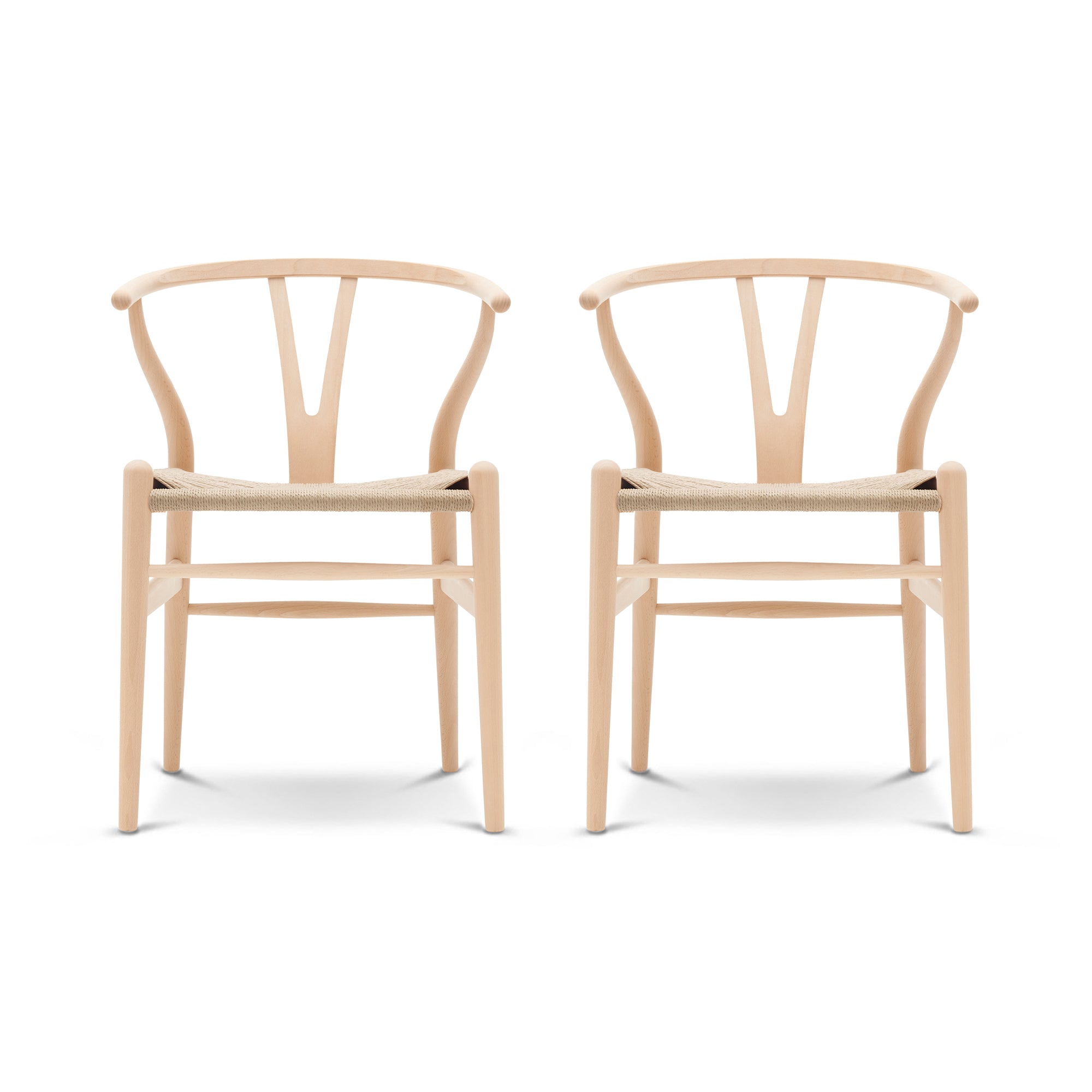 Carl Hansen - CH24 Wishbone Chair Set | 2er-Set / Buche geseift
