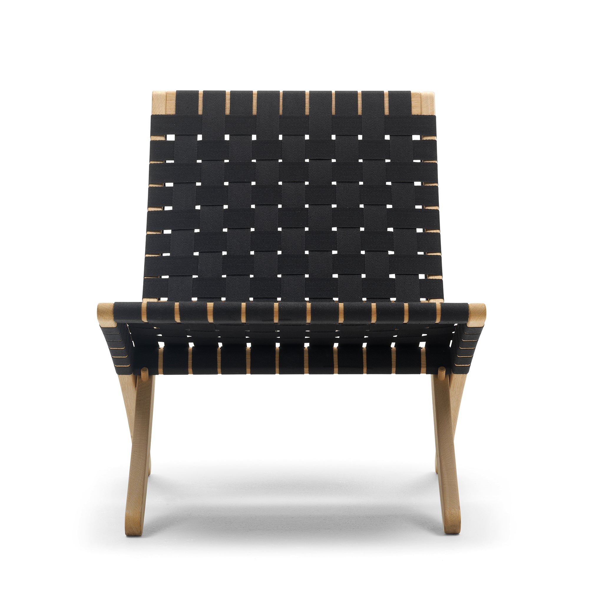 Carl Hansen - MG501 Cuba Chair | Baumwollgeflecht schwarz / Eiche geölt 