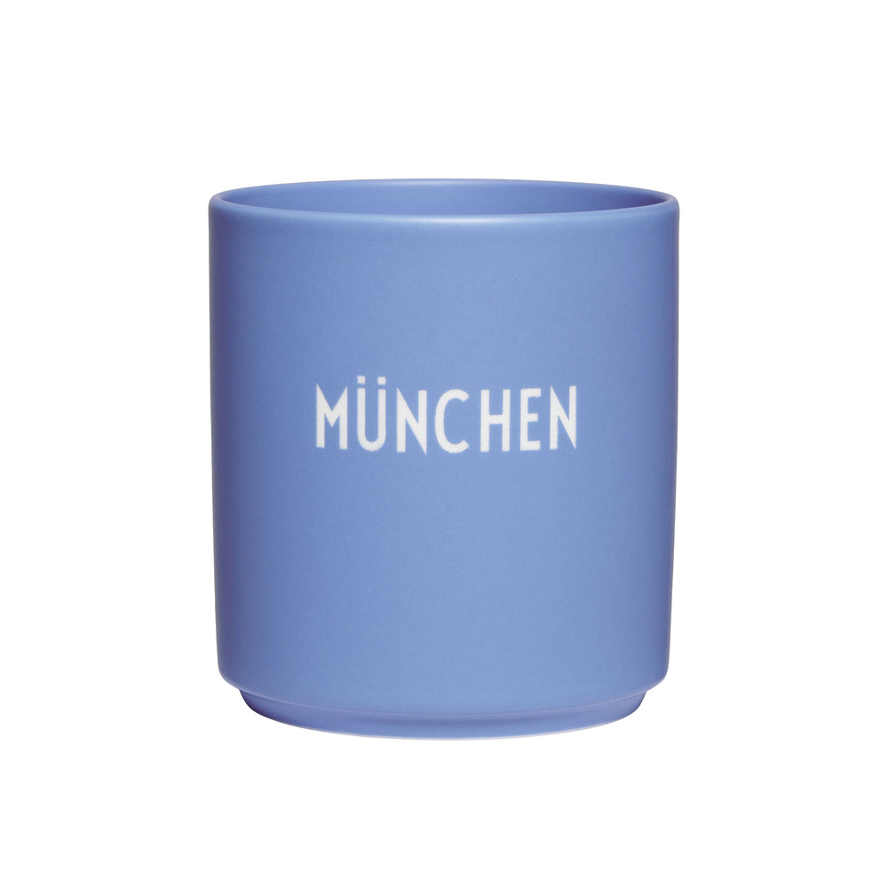 Design Letters - AJ Favourite Porzellan Becher | München / blau