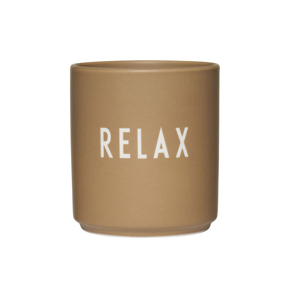 Design Letters - AJ Favourite Porzellan Becher | Relax / camel