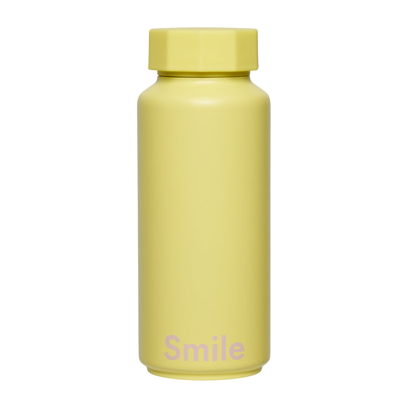 Design Letters - AJ Thermosflasche Hot &amp; Cold | gelb (Smile)
