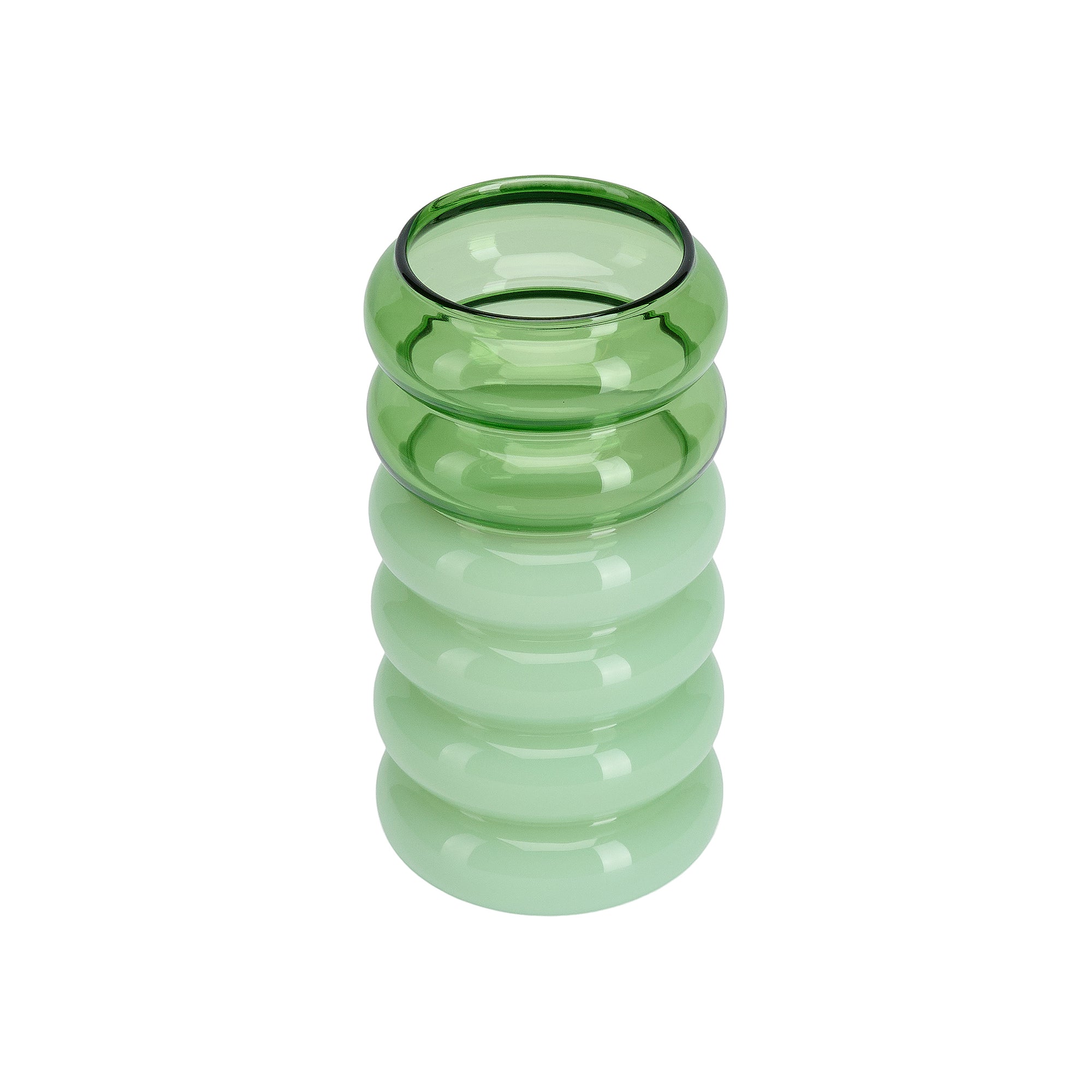 Design Letters - Bubble - 2 in 1 Vase &amp; Kerzenhalter | green/milky green