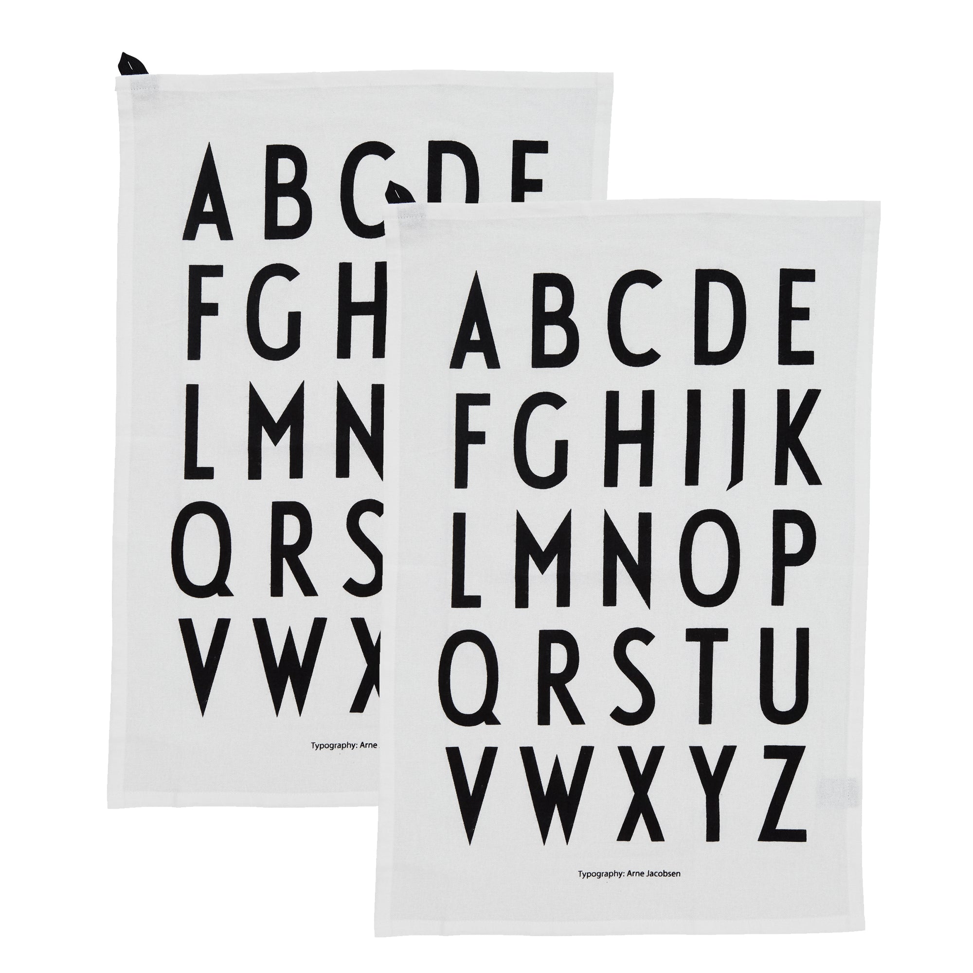 Design Letters - ABC Classic Geschirrtuch-Set | weiß