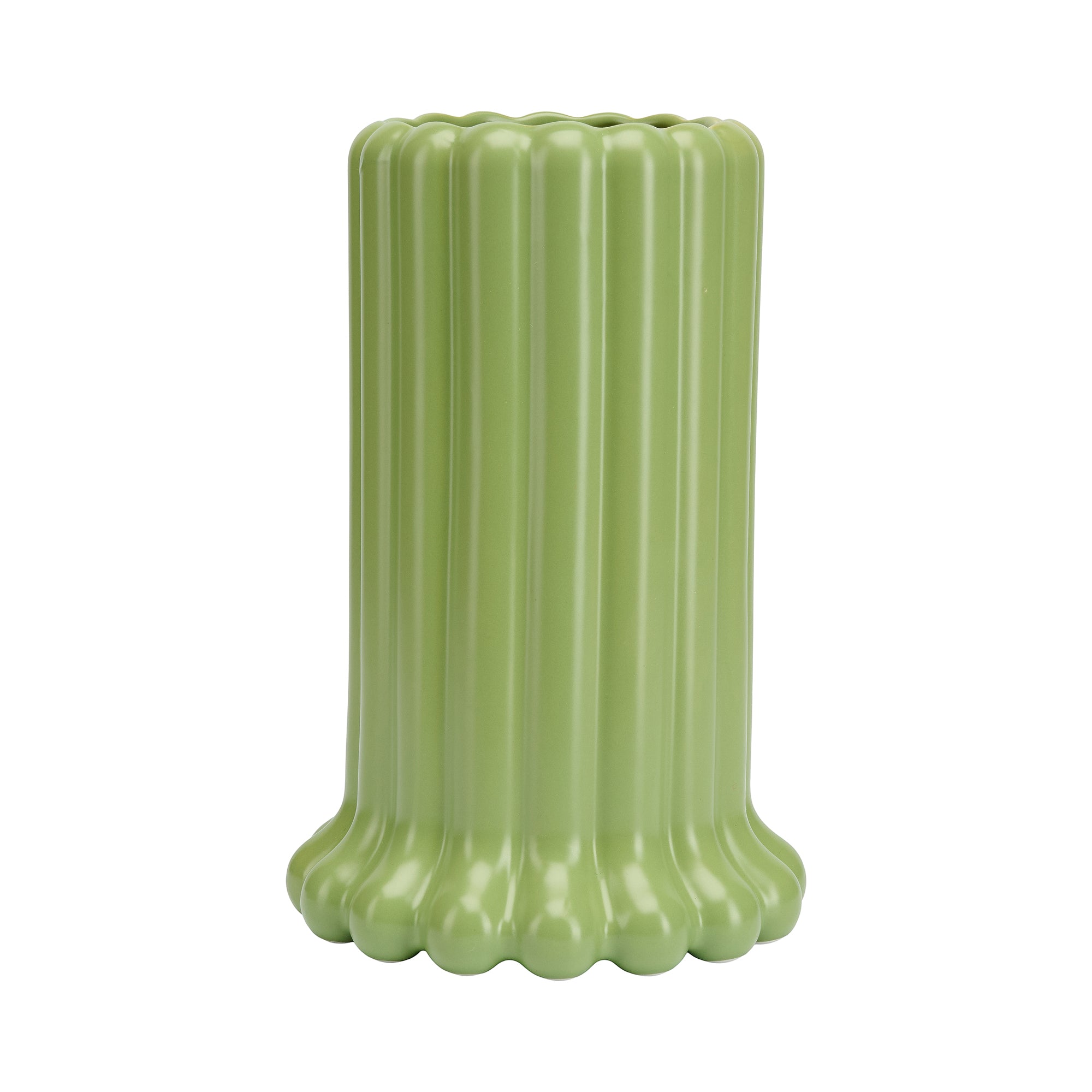 Design Letters - Tubular Vase | green tendril