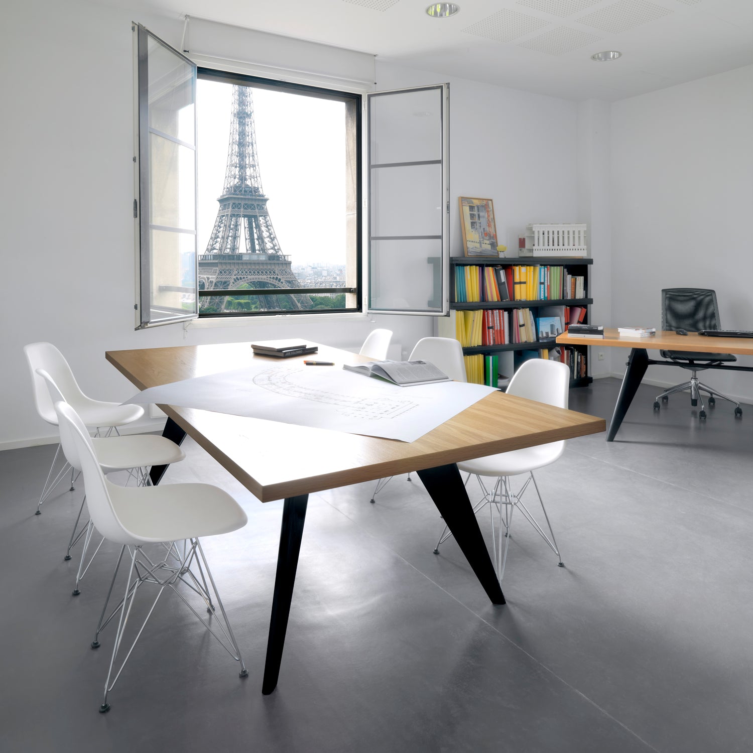 Vitra - Eames Plastic Side Chair DSR RE | weiß RE / verchromt