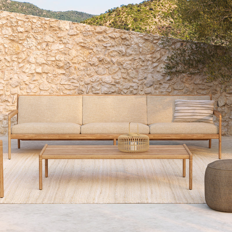 Ethnicraft - Jack Outdoor Sofa | 3-Sitzer / teak / natur