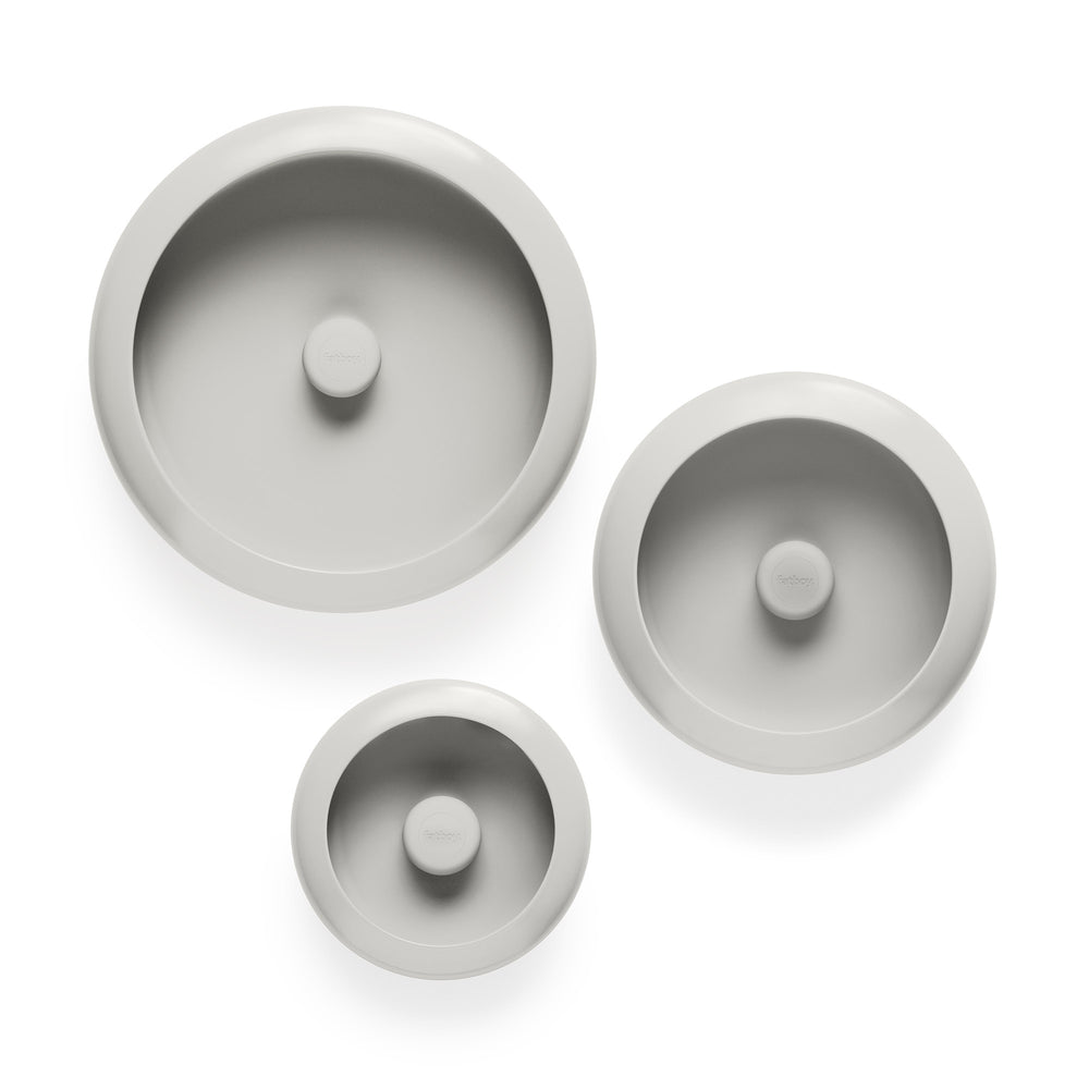 Fatboy - Oloha Trio Schale mit LED Akkuleuchte | light grey 