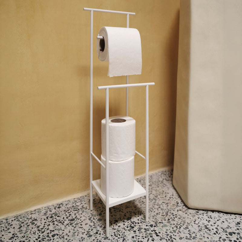 Ferm Living - Dora Toilettenpapierhalter | ohne Ablage / weiß