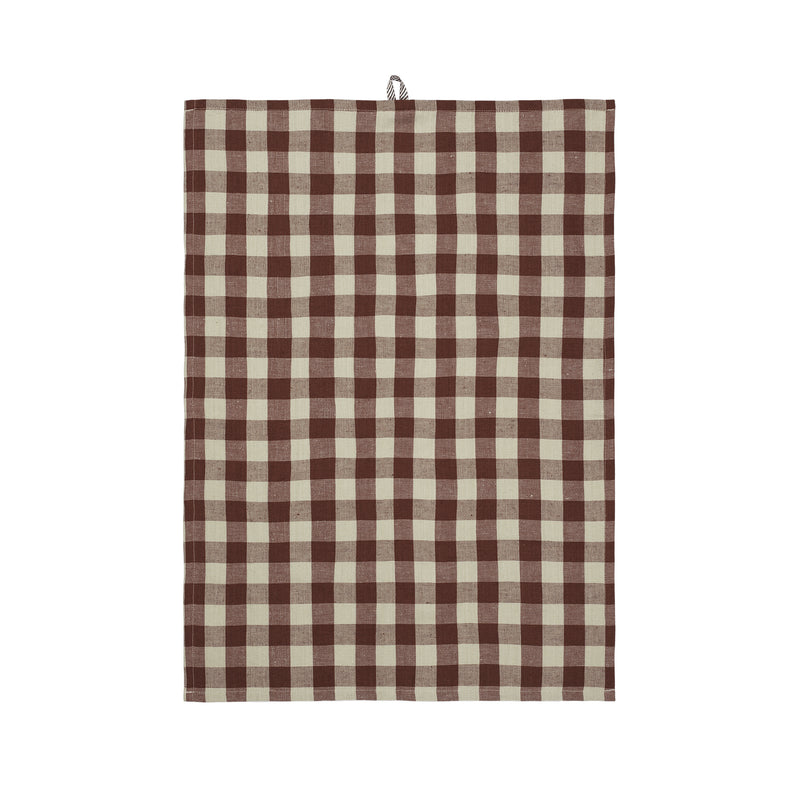 Ferm Living - Hale Geschirrtuch | Cinnamon/Grey Green