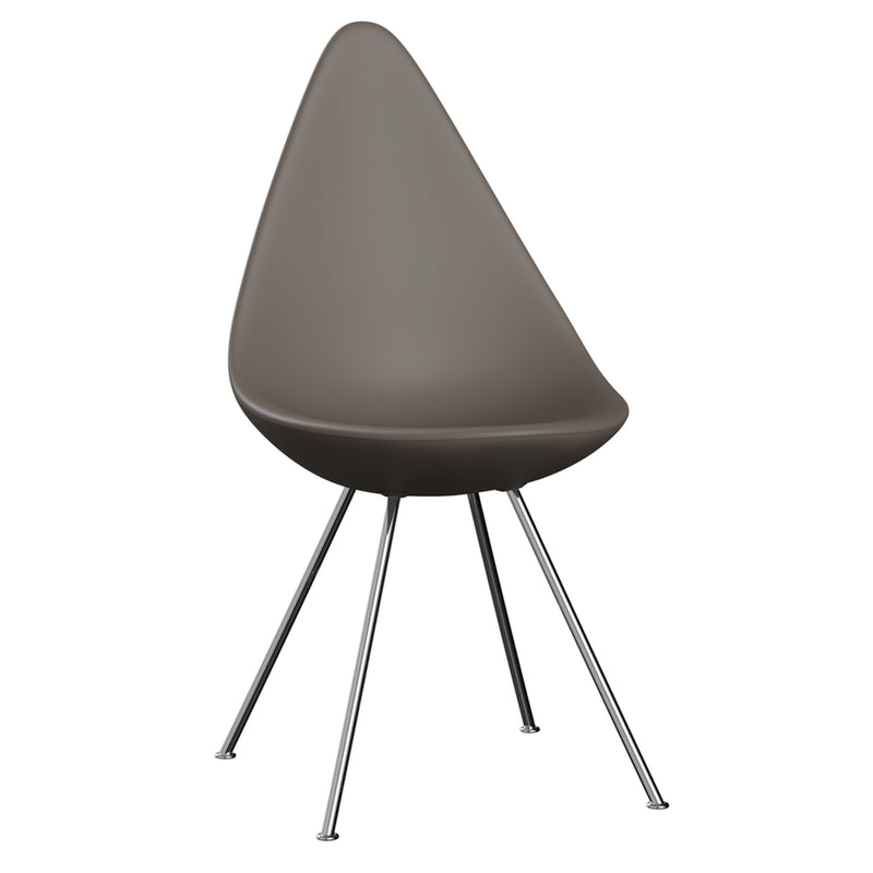 Fritz Hansen - Drop Stuhl | Chrom/deep clay