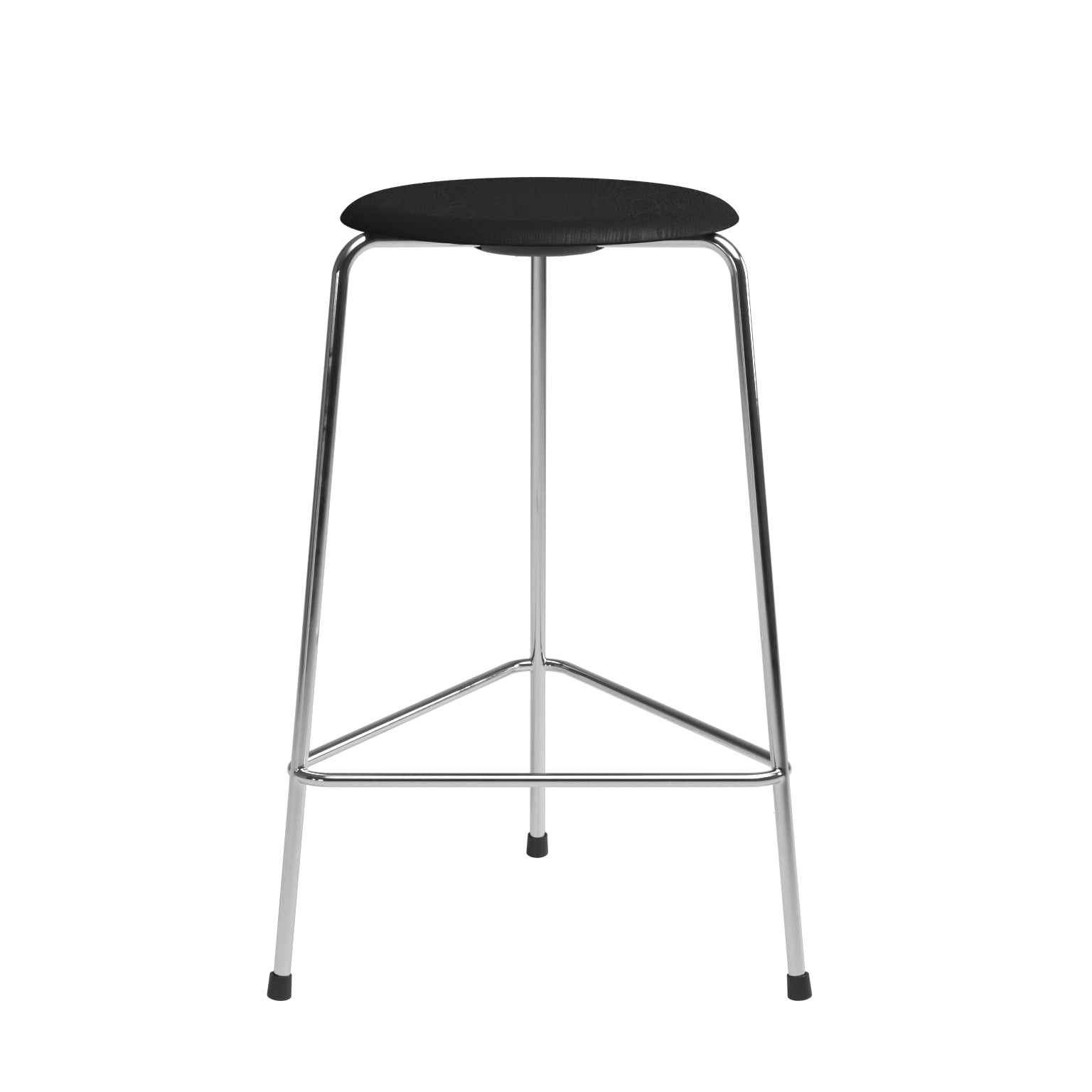 Fritz Hansen - Dot Barhocker | 3 Beine / Esche schwarz / H 65 cm