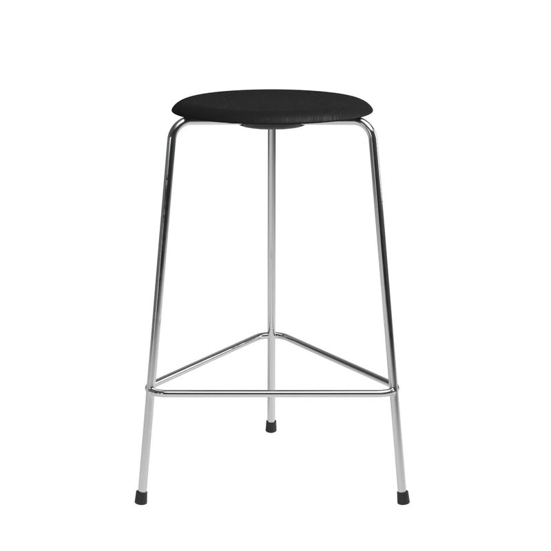 Fritz Hansen - Dot Barhocker | 3 Beine / Esche schwarz / H 65 cm