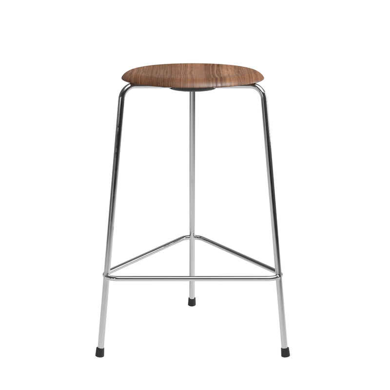 Fritz Hansen - Dot Barhocker | 3 Beine / walnuss / H 65 cm